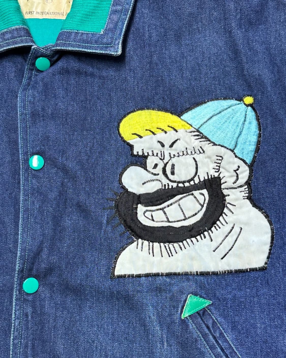 80s King Features Syndicate 뽀빠이 데님자켓 상품이미지4