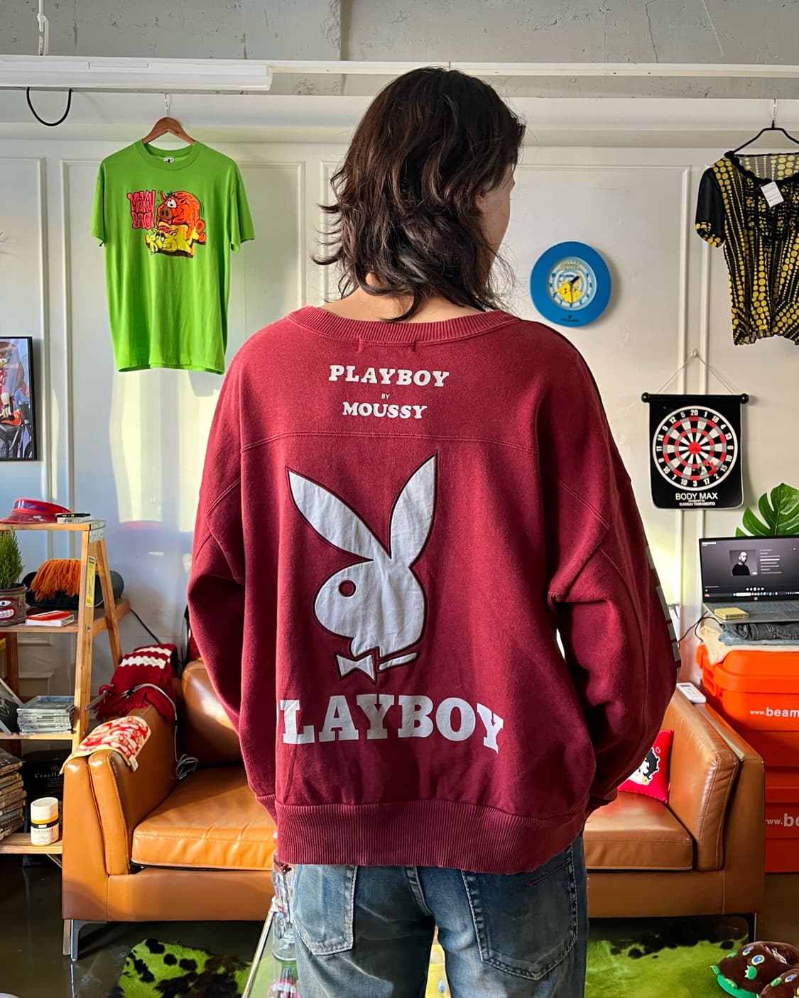 PLAY BOY X MOUSSY Japan Long-Sleeve 상품이미지3