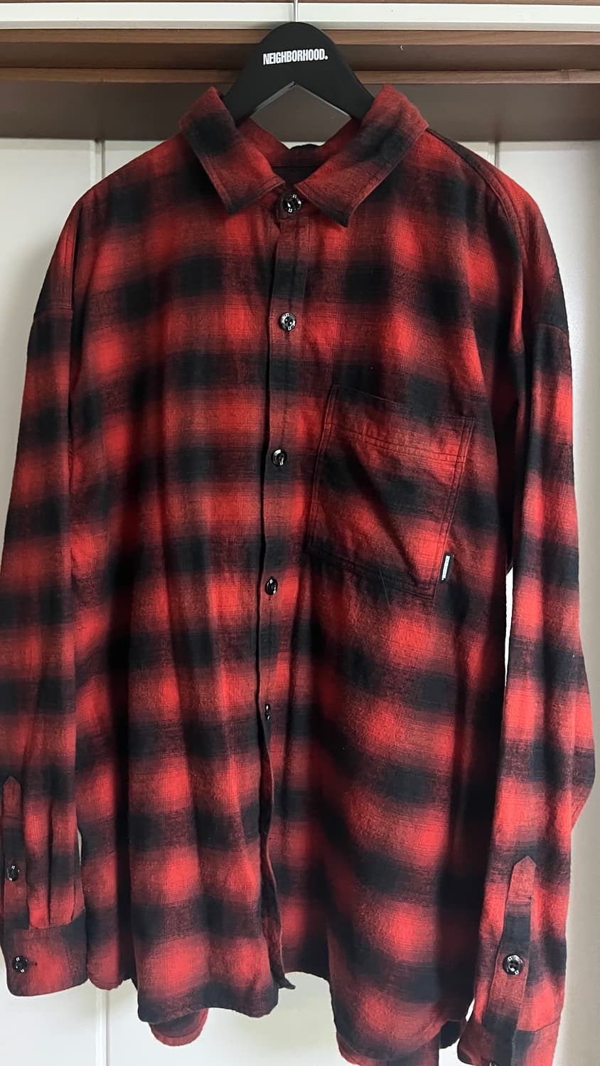 (XL)네이버후드 퍼킹어썸 콜라보 플란넬 셔츠 상품이미지2