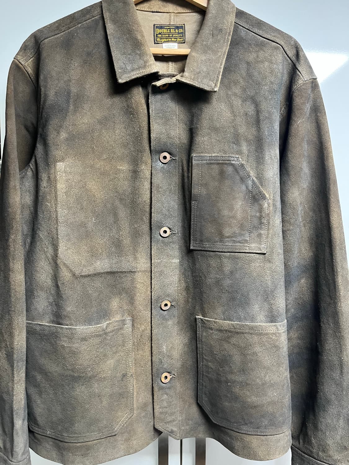 [새상품]rrl 러프아웃 스웨이드 재킷(빈티지 브라운, M사이즈) 상품이미지7