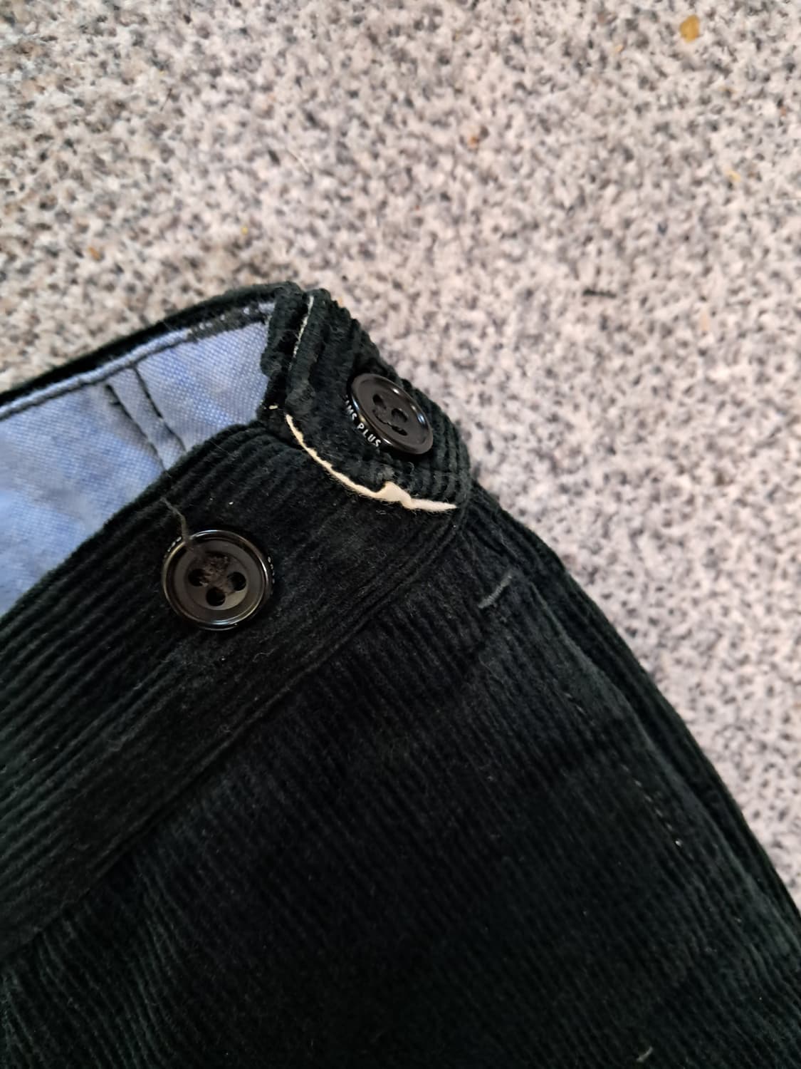 빔즈 BEAMS 다크 그린 코듀로이 바지 상품이미지5