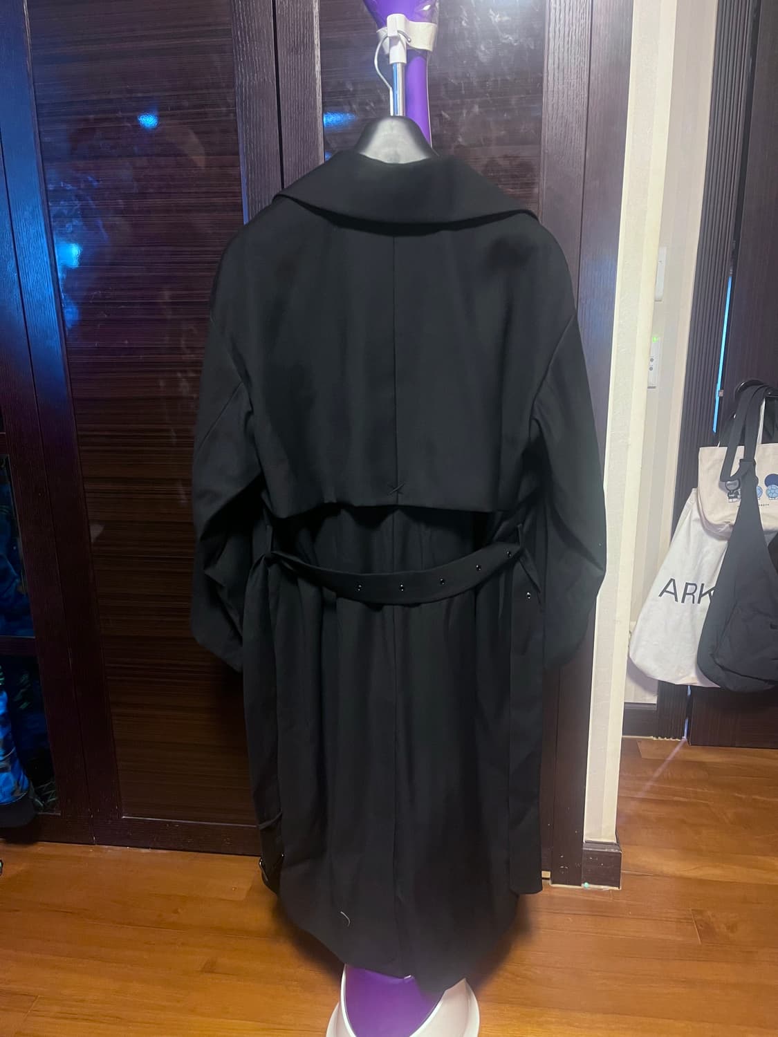 [남성XS]주앙옴므 트렌치코트 블랙 상품이미지4