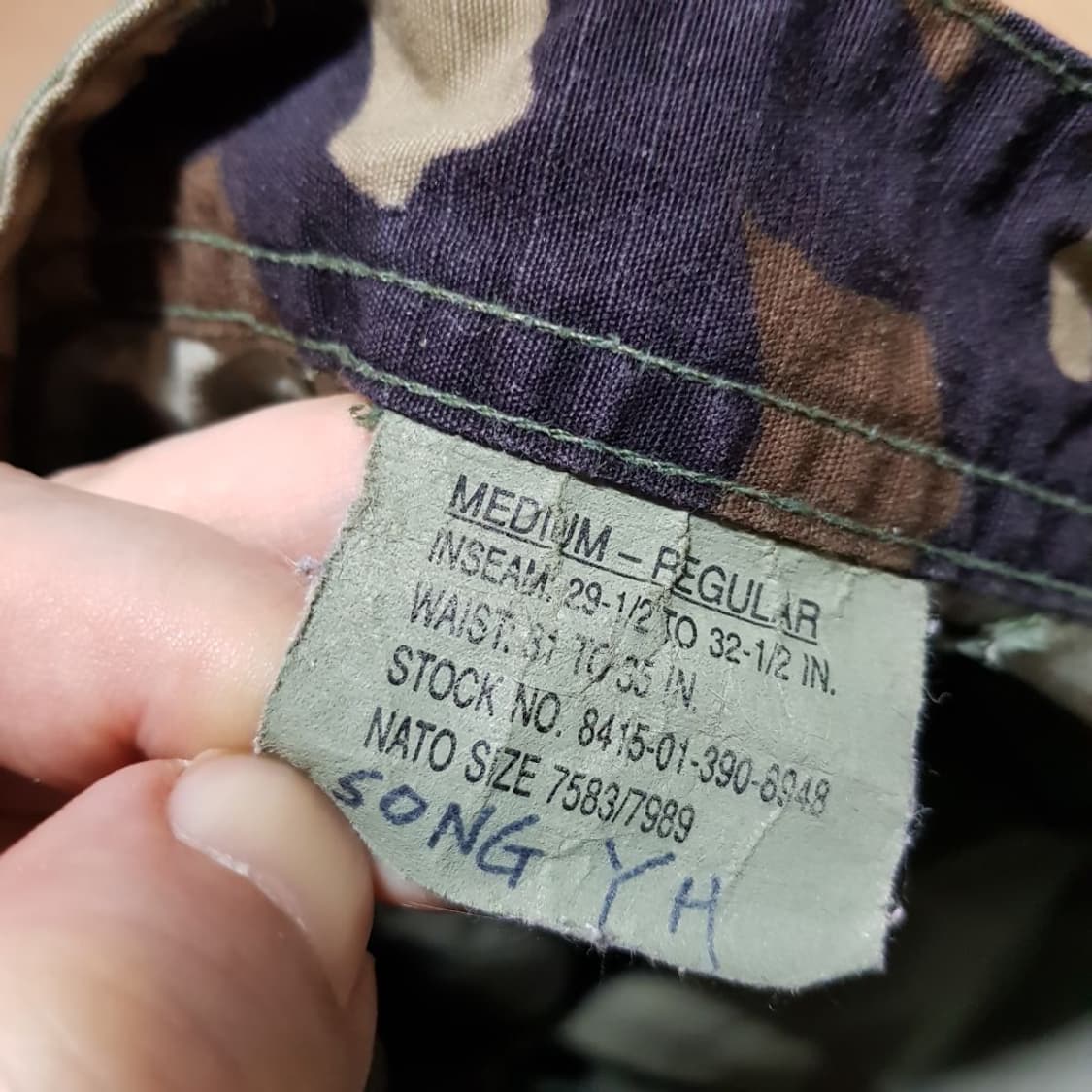 32 33 / 미군 M65 카고카모팬츠/USA/빈티지/2-402 상품이미지2