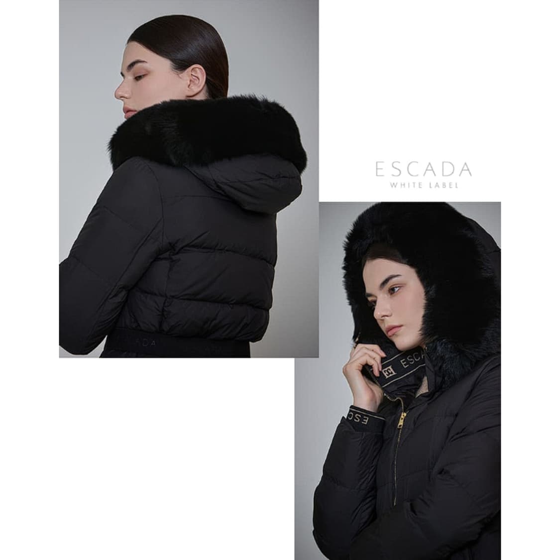 에스까다 24 사가 폭스퍼 롱 다운 패딩 상품이미지2