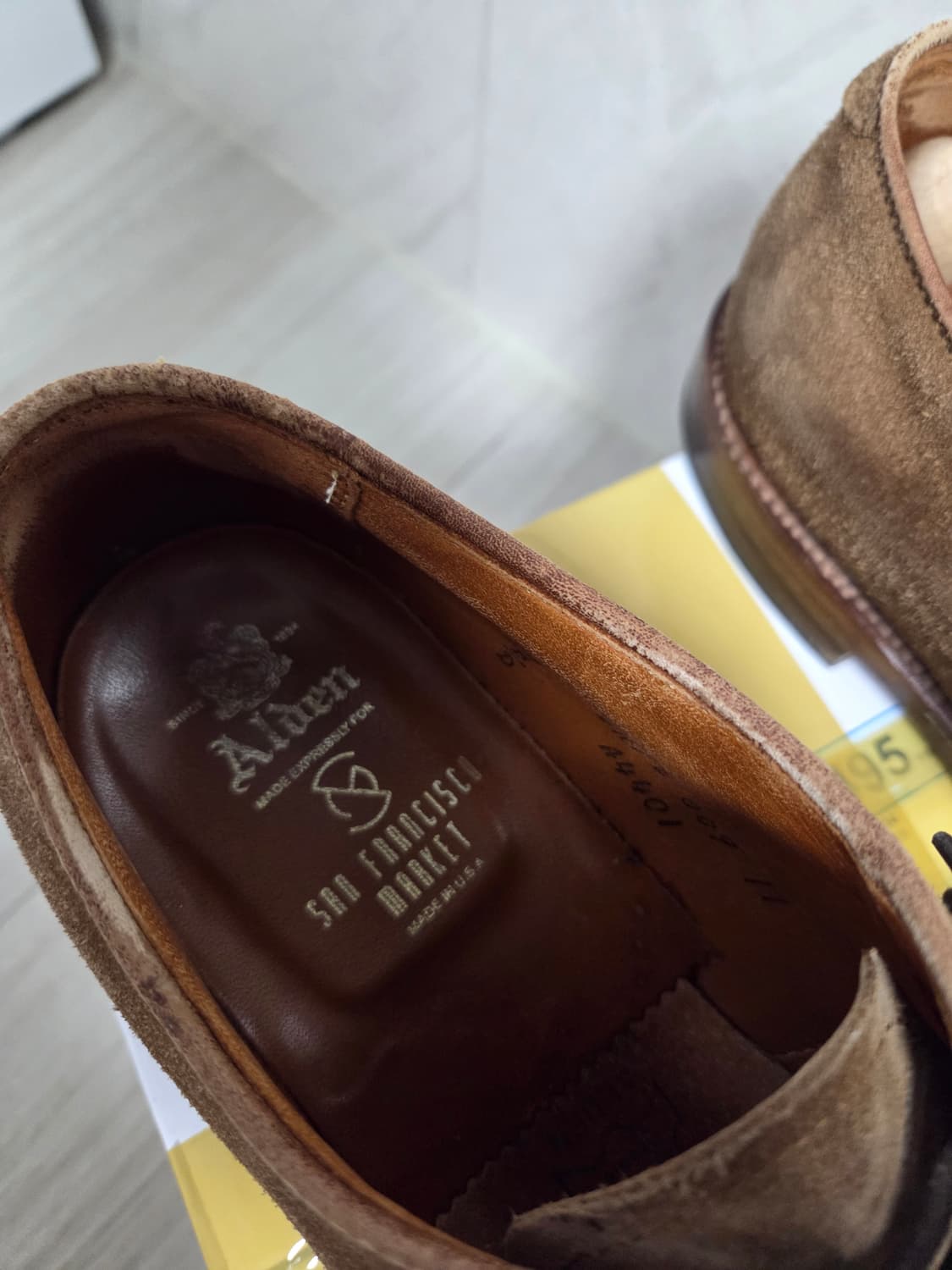 알든 플레인토 스웨이드 더비 us7.5 상품이미지6