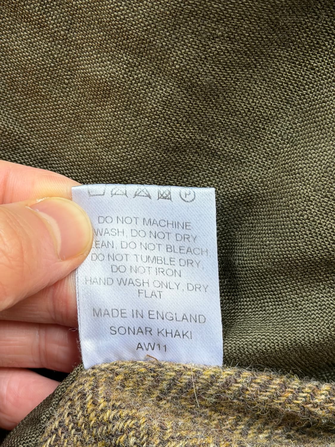 Cro Jack 브라운 헤링본 울 트위드 자켓 M 상품이미지5