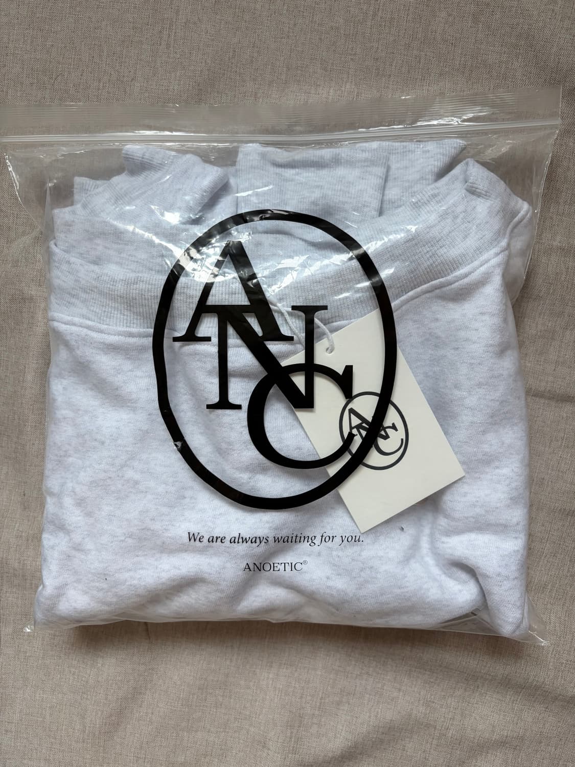 아노에틱 오프숄더 스웻셔츠 멜란지그레이 상품이미지6