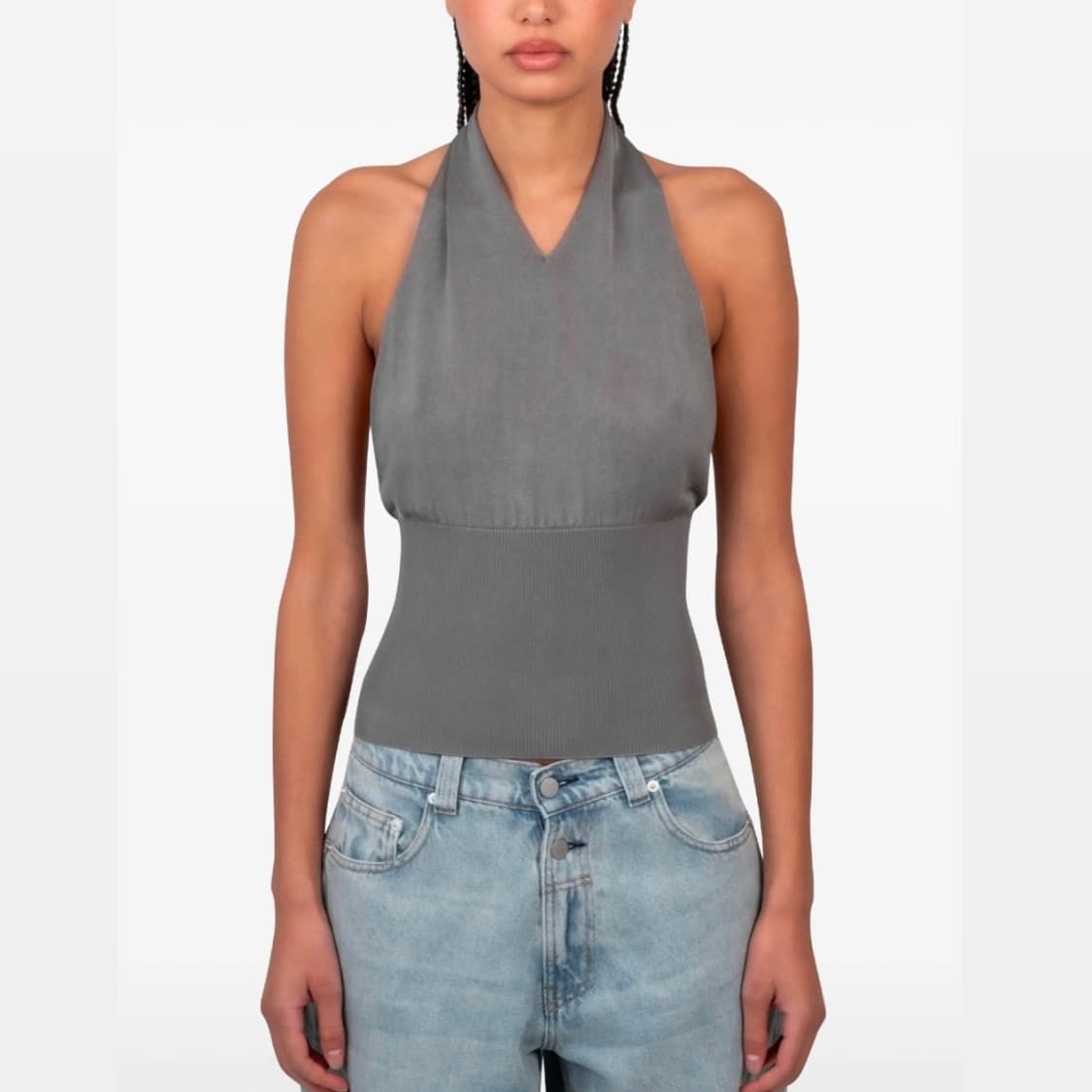 [S,M]기마구아스 Mirage 홀터넥 탑/그레이 상품이미지1
