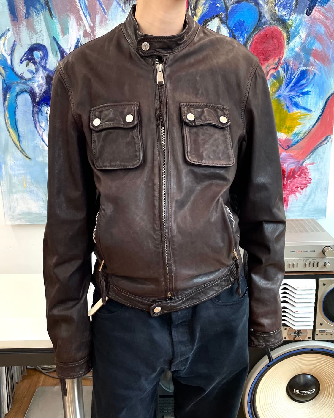 [48] 디스퀘어드 레더 자켓 상품이미지4