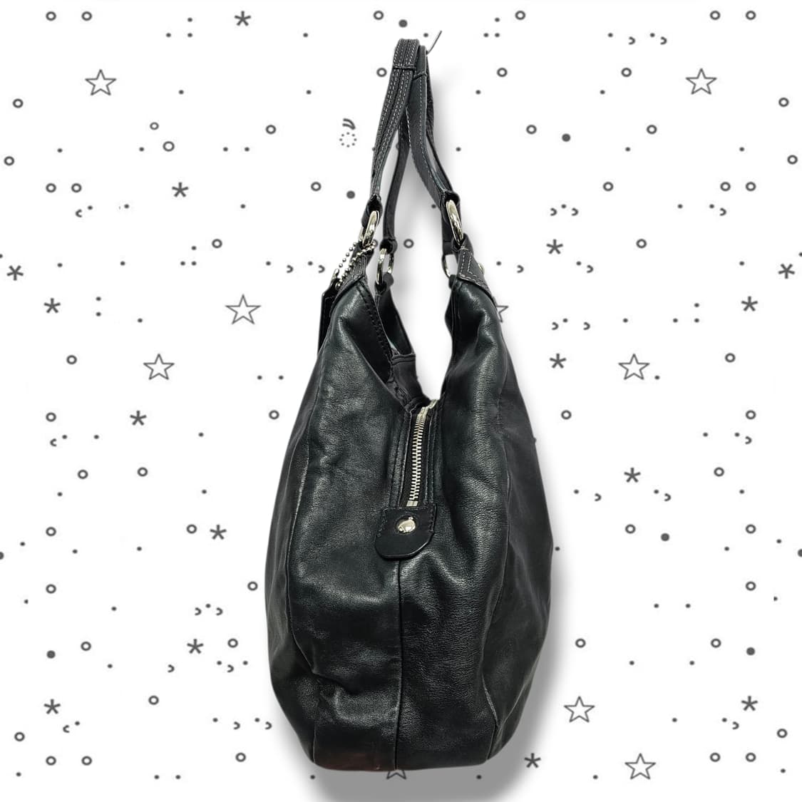 COACH 코치 소호 매디슨 린 호보 블랙 레더 숄더백 상품이미지3