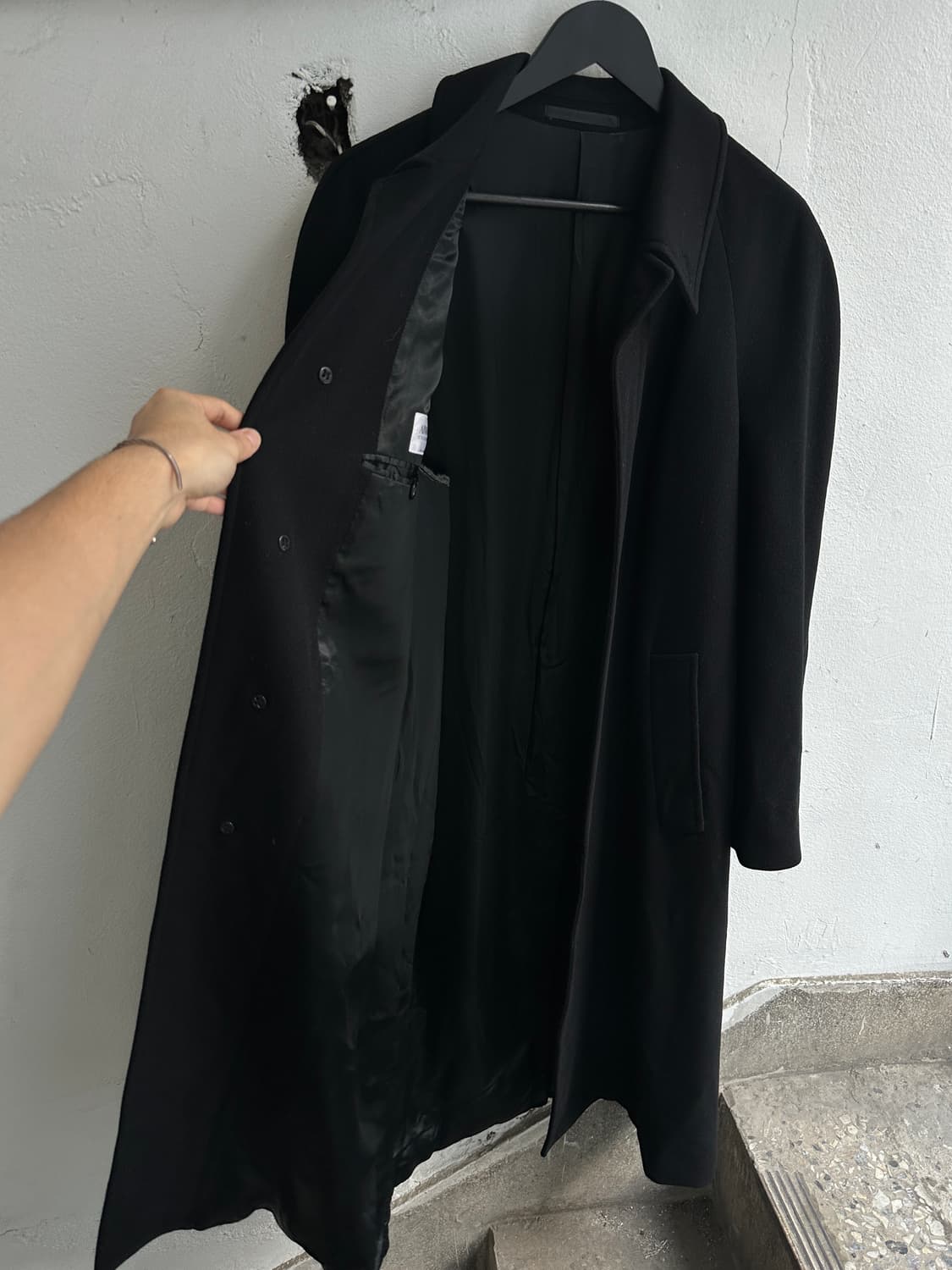 00’s 아르마니 캐시미어 코트 빈티지 발마칸 코트 상품이미지7