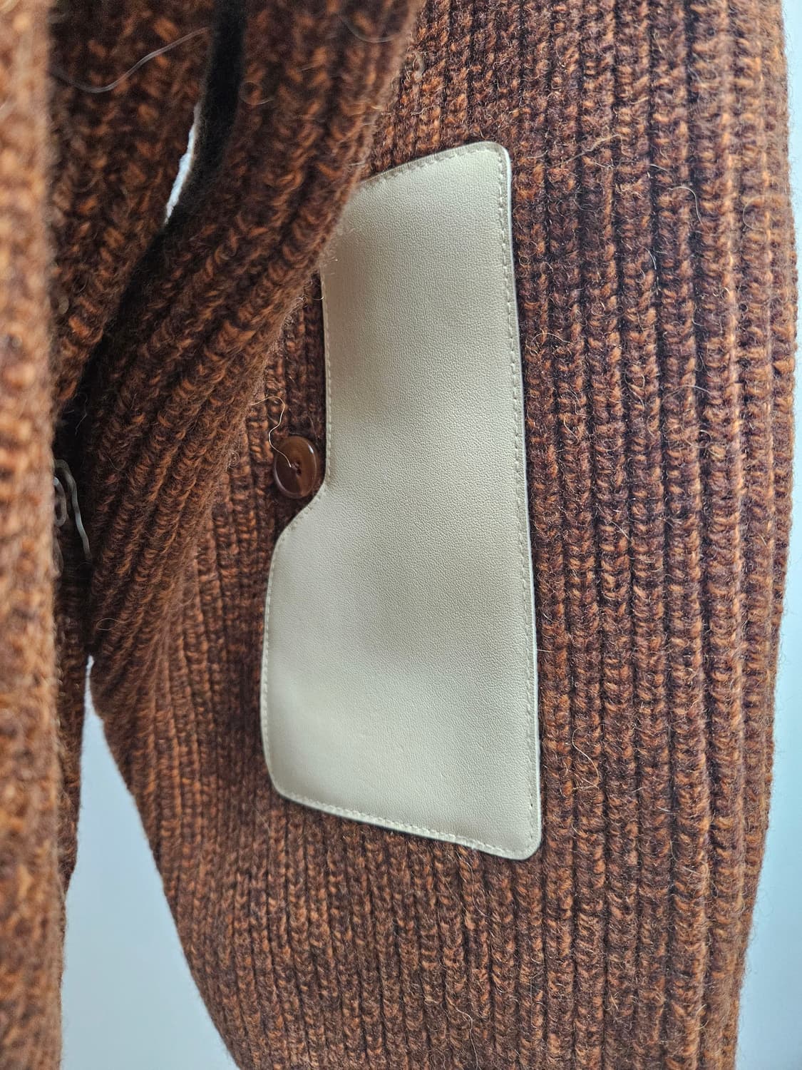 이얼즈어고 로버울 가디건 브라운 두꺼운 버전 L사이즈 상품이미지4