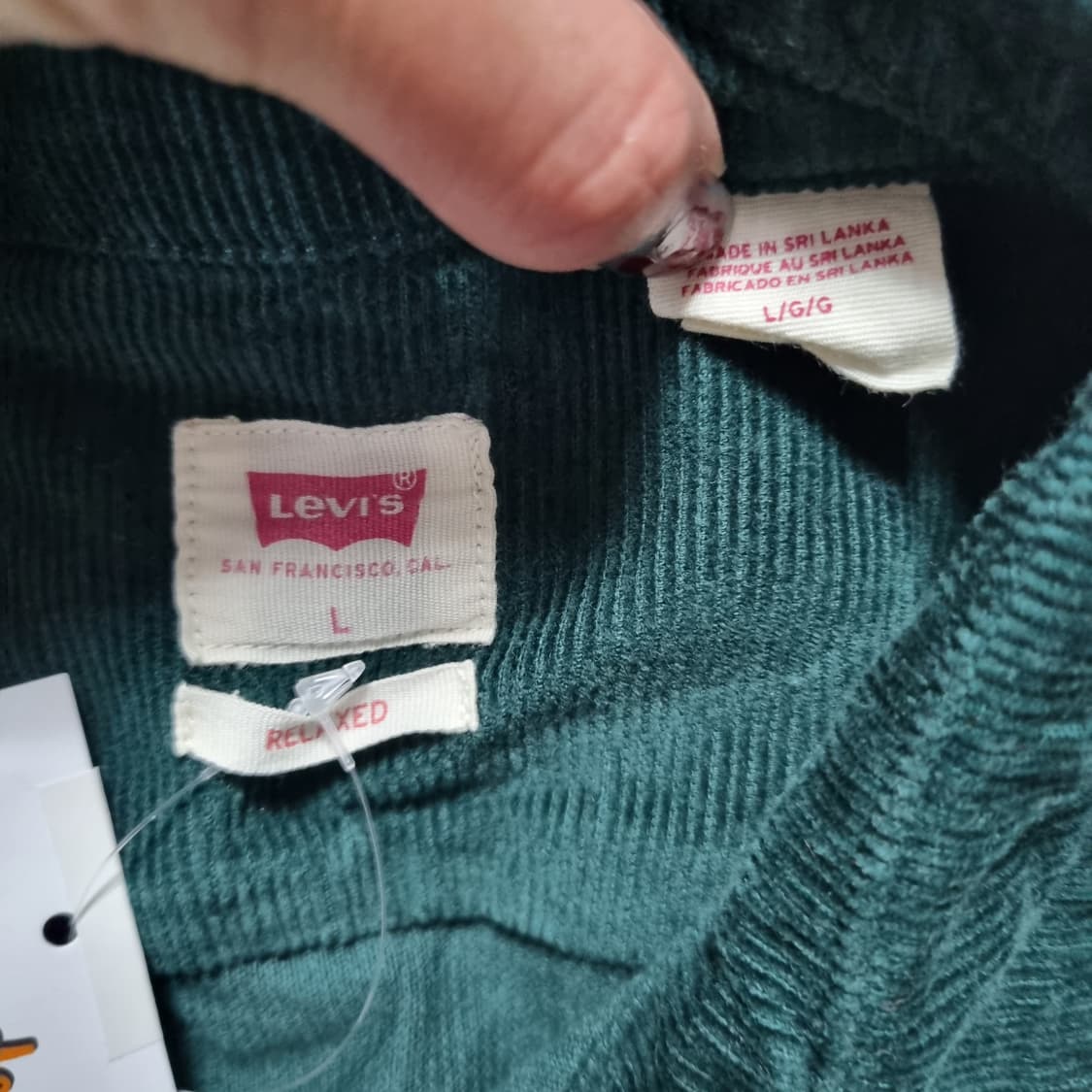 리바이스 코듀로이 셔츠  상품이미지5