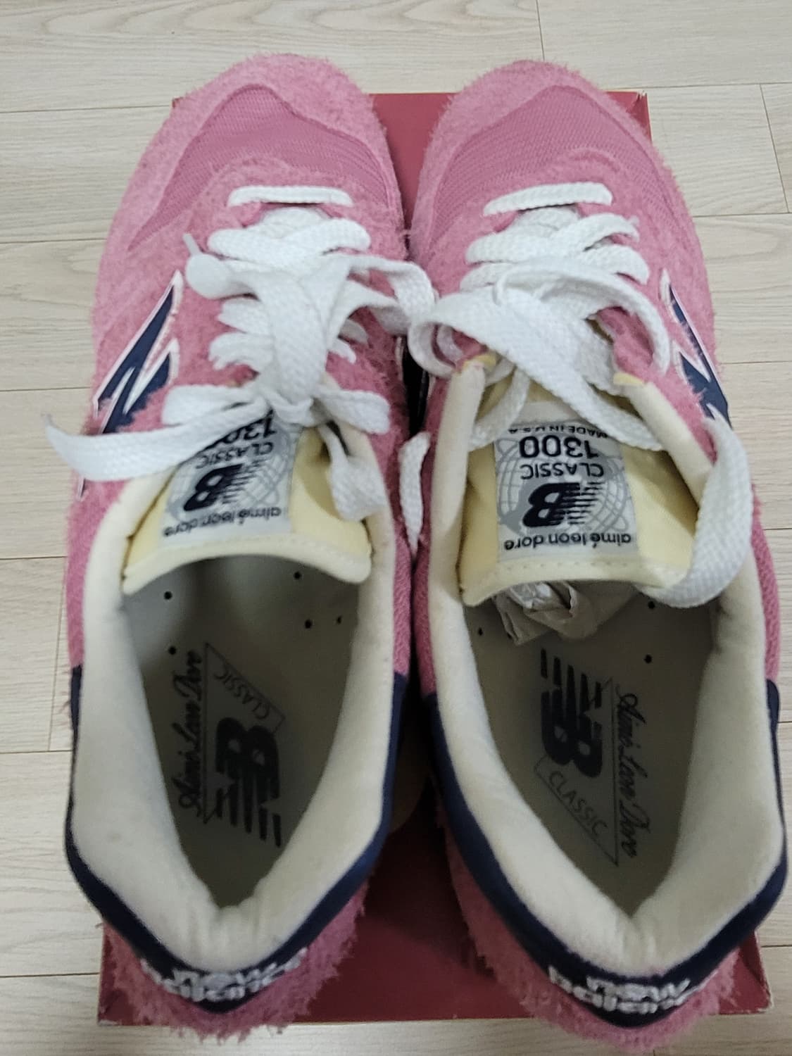 [300] <상태최상> 뉴발란스x에임레온도르1300 더스티핑크 상품이미지4