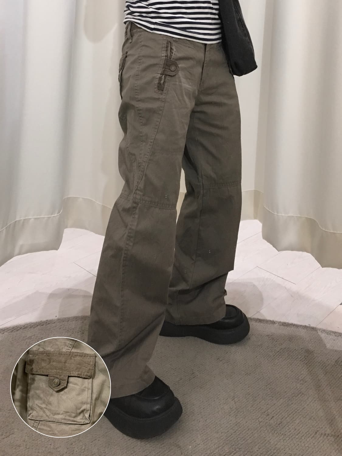 y2k button pants 상품이미지1