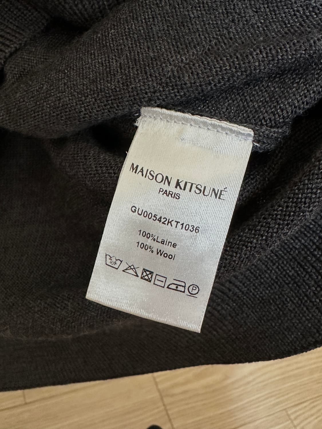 메종 키츠네 폭스 헤드 패치 클래식 가디건 앤트러사이트 멜란지 상품이미지3
