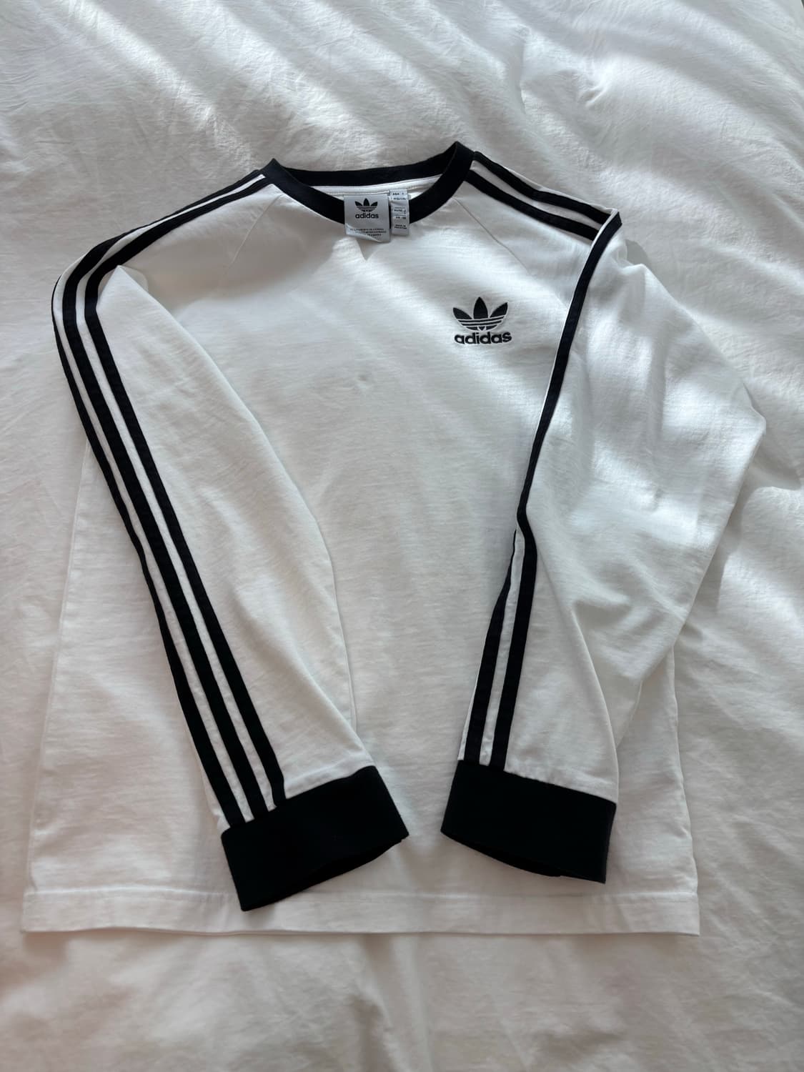 아디다스 화이트 롱슬리브 상품이미지3