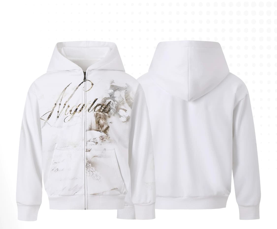 Gilded Letter Zip Hoodie 상품이미지1
