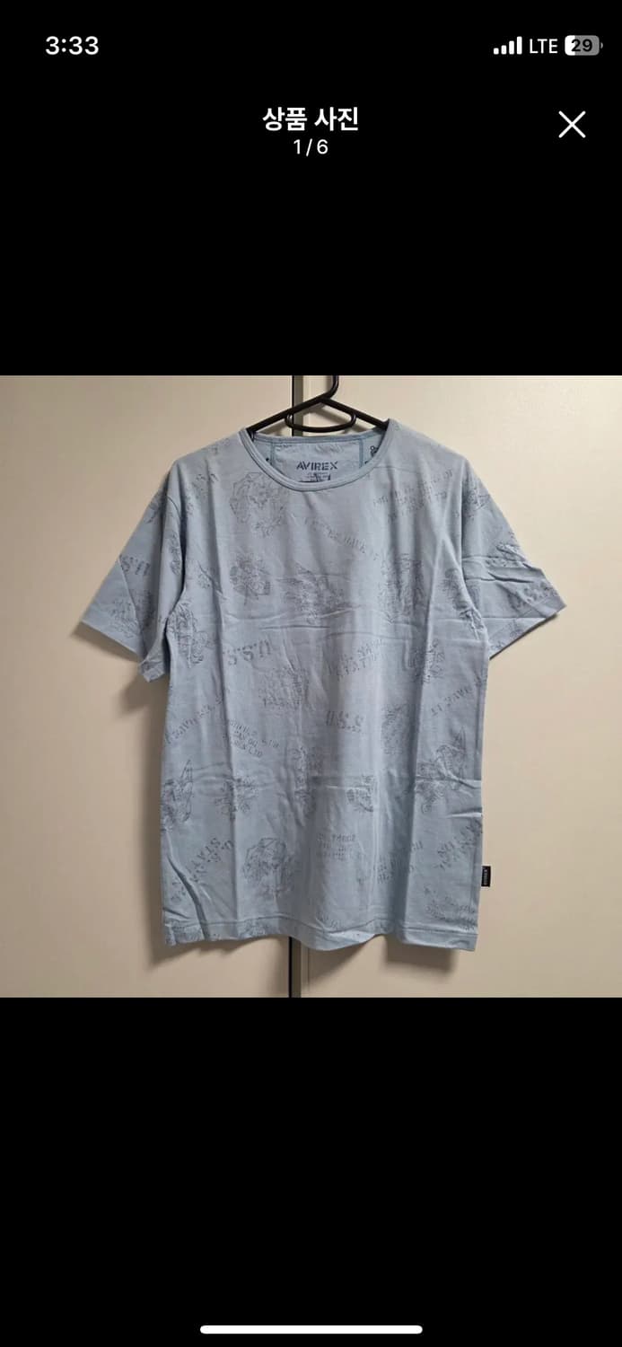 AVIREX LIGHT BLUE SHORT SLEEVE 상품이미지3