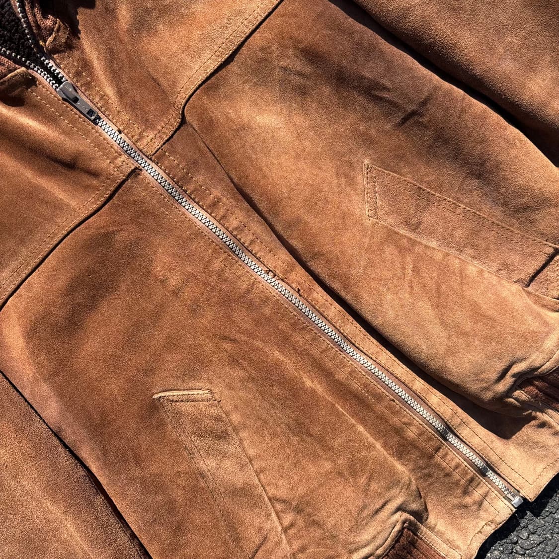 빈티지 그랜드 포드 스웨이드 블루종 상품이미지4