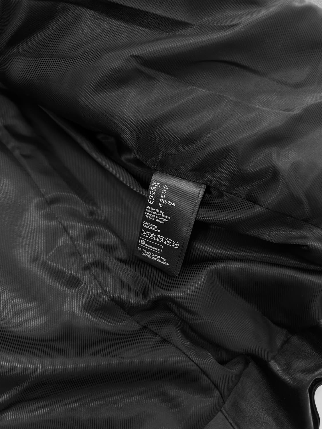 알렉산더왕 x H&M 소가죽 라이더 패딩 상품이미지5