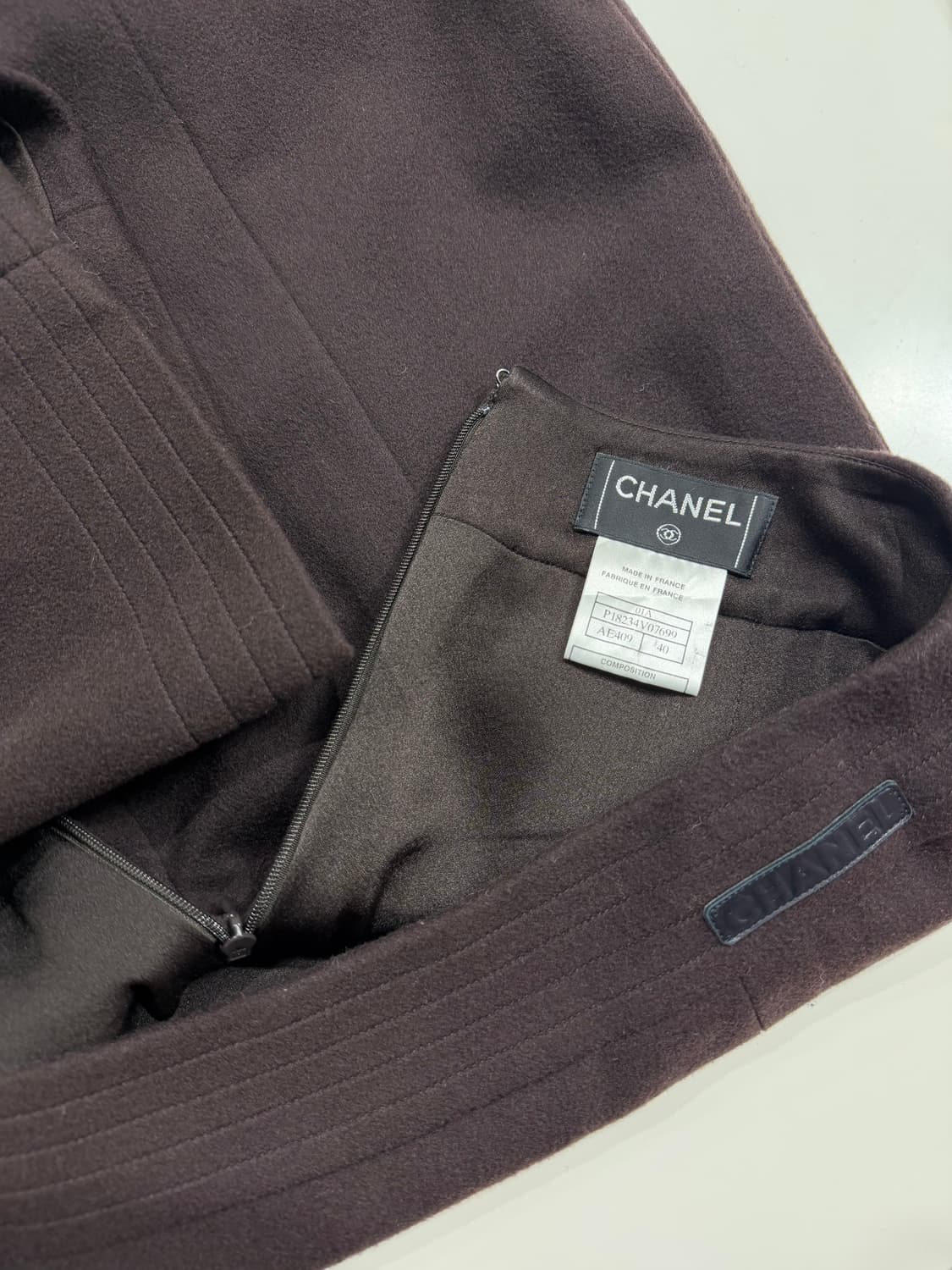 CHANEL 샤넬 캐시미어 100% 스커트 상품이미지3