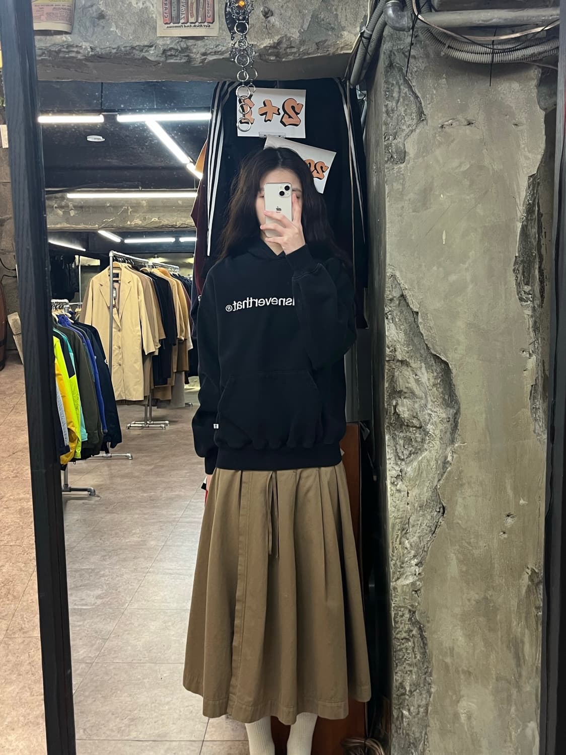 디스이즈네버댓 기모 후드티 블랙 S #csz3643 상품이미지2