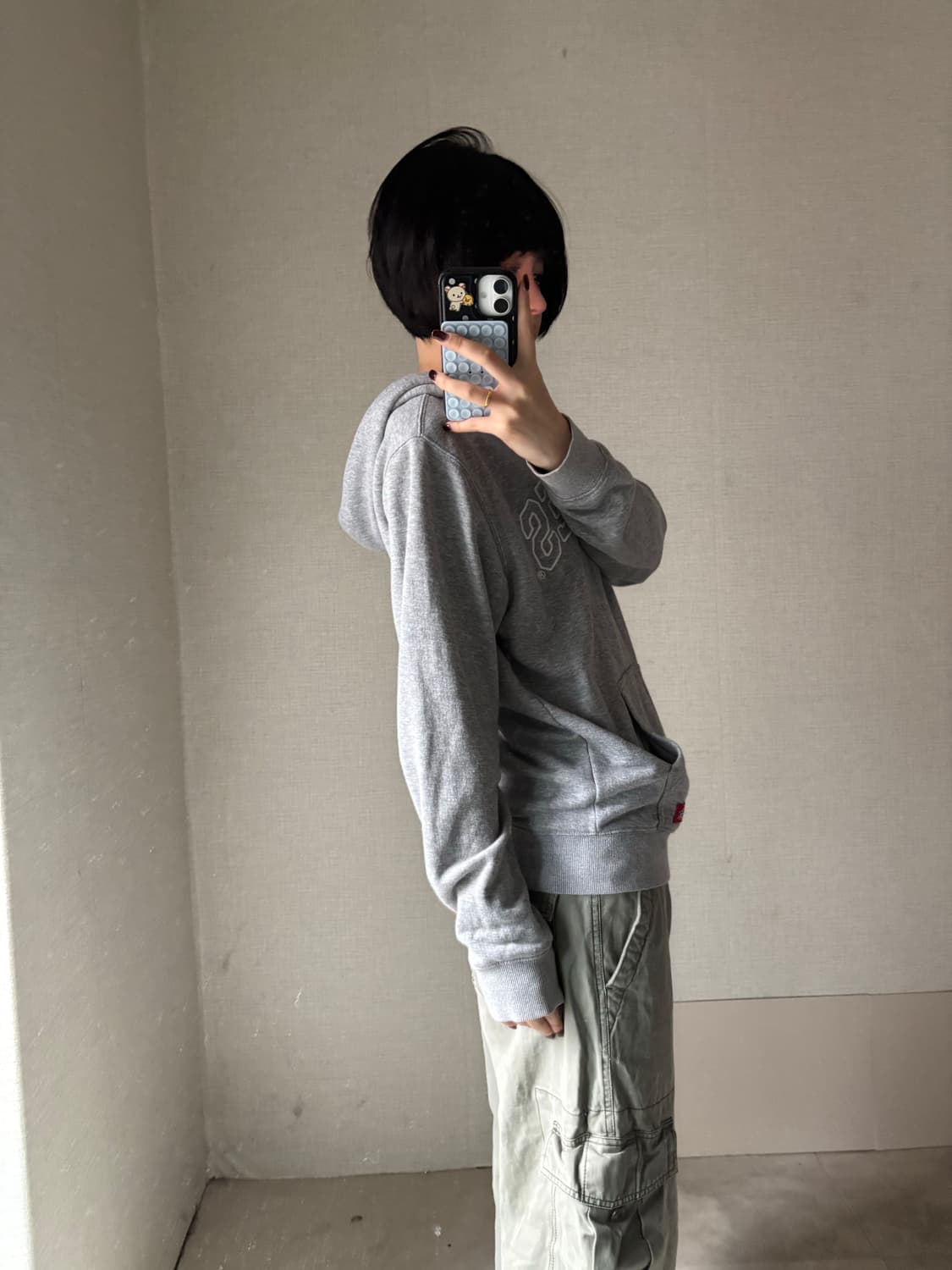 디키즈 그레이 빅로고 후드집업 상품이미지5