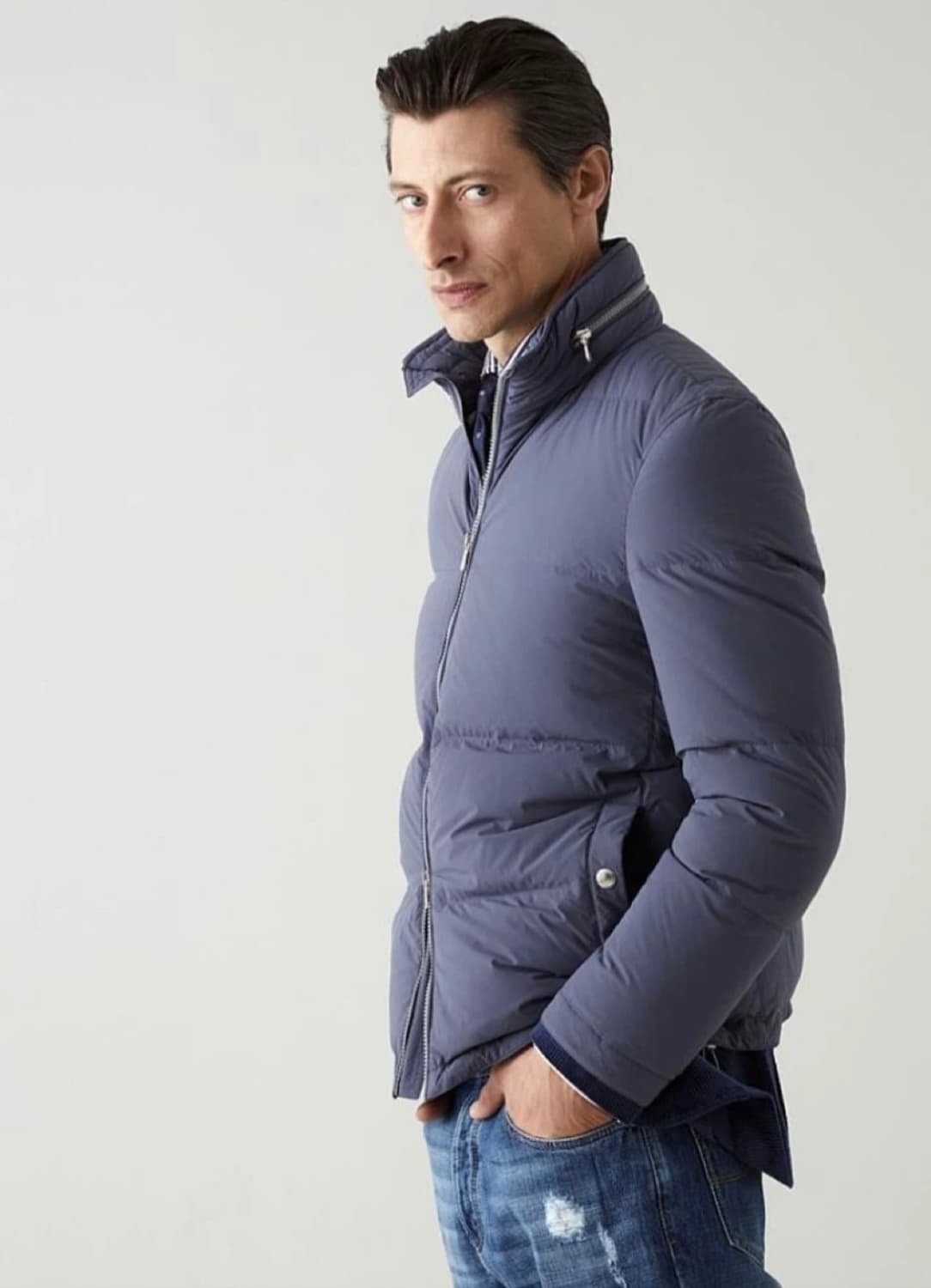 [새상품] 브루넬로 쿠치넬리 타페타 구스다운 패딩 자켓 XL 상품이미지2