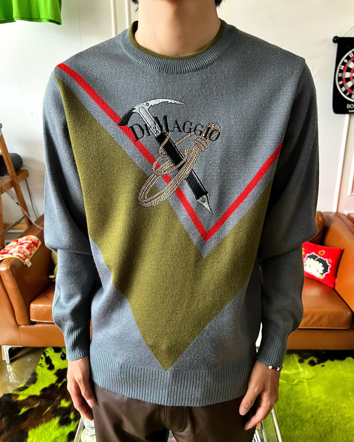 DI MAGGIO Mixed Doubles Emroidery Knit 상품이미지2