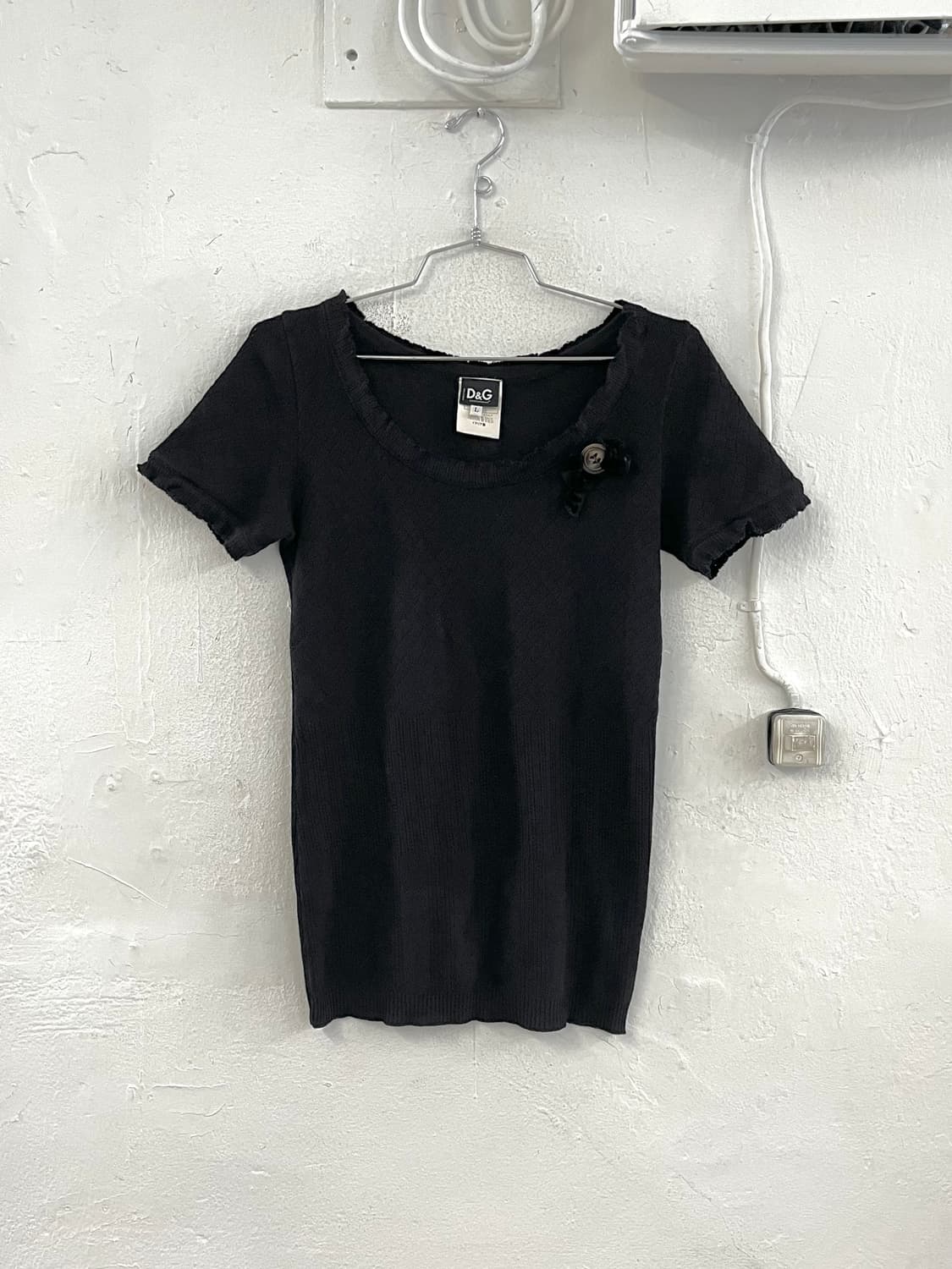 돌체앤가바나 리본 프릴 니트 탑 상품이미지1