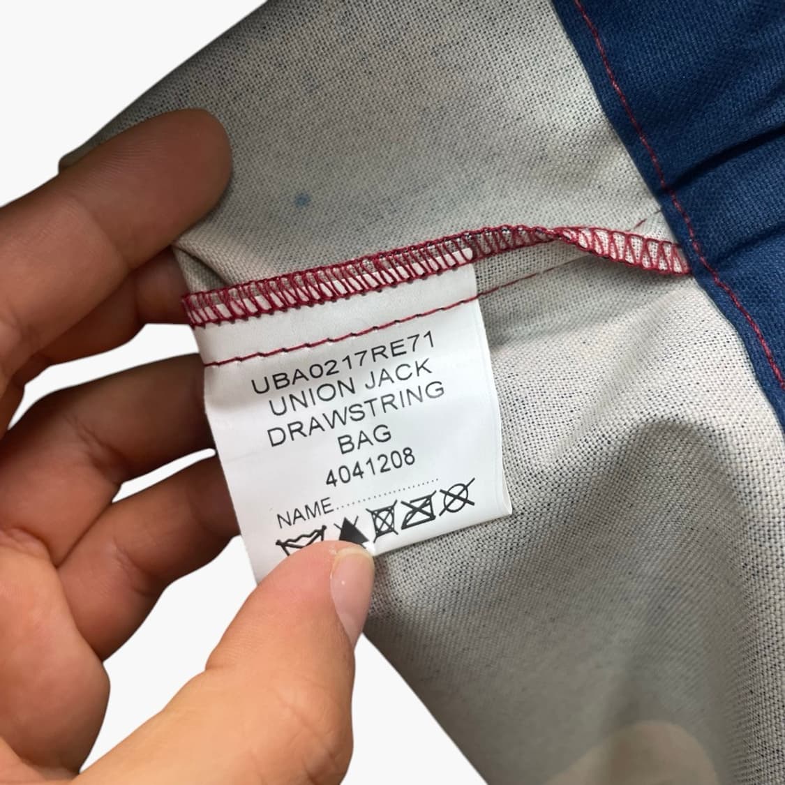 바버 Barbour 유니언잭 코튼 캔버스 멀티백 드로우스트링백 상품이미지5