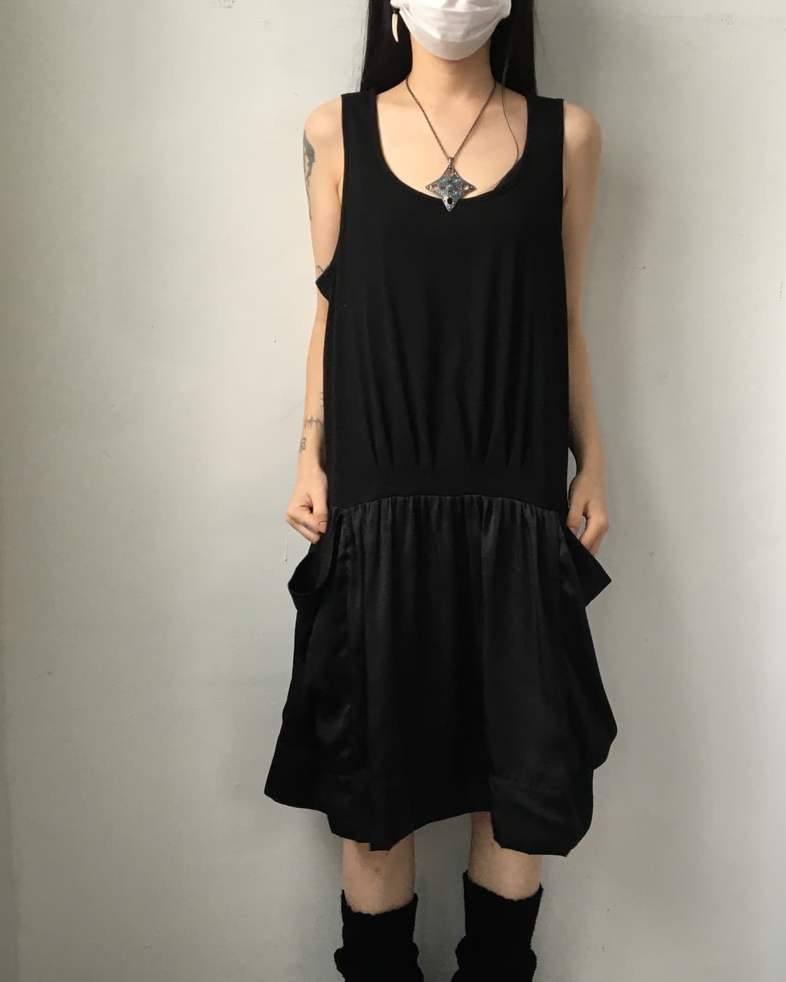 Layered point sleeveless onepiece 상품이미지6