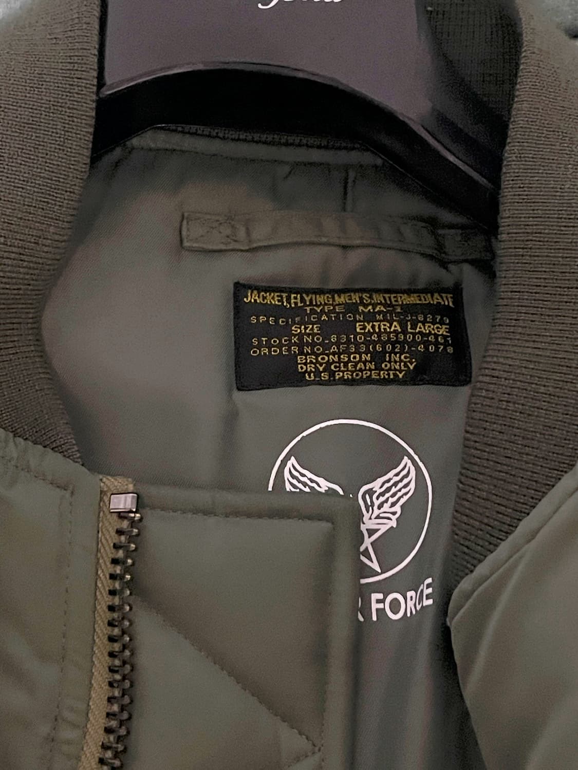 브론슨 ma-1 한국판 XL 상품이미지3