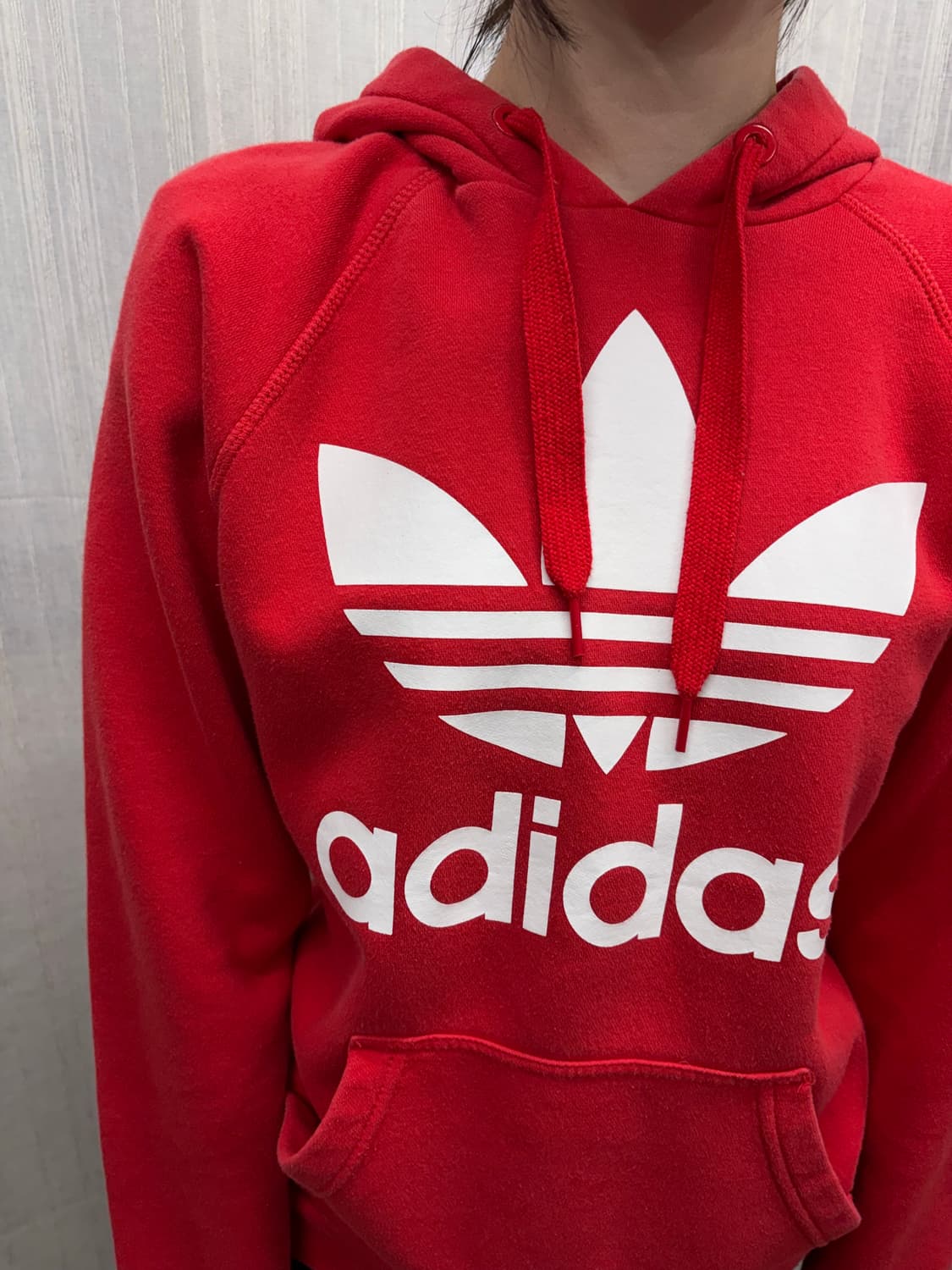 아디다스 파이어버드 빅로고 후드티 상품이미지2