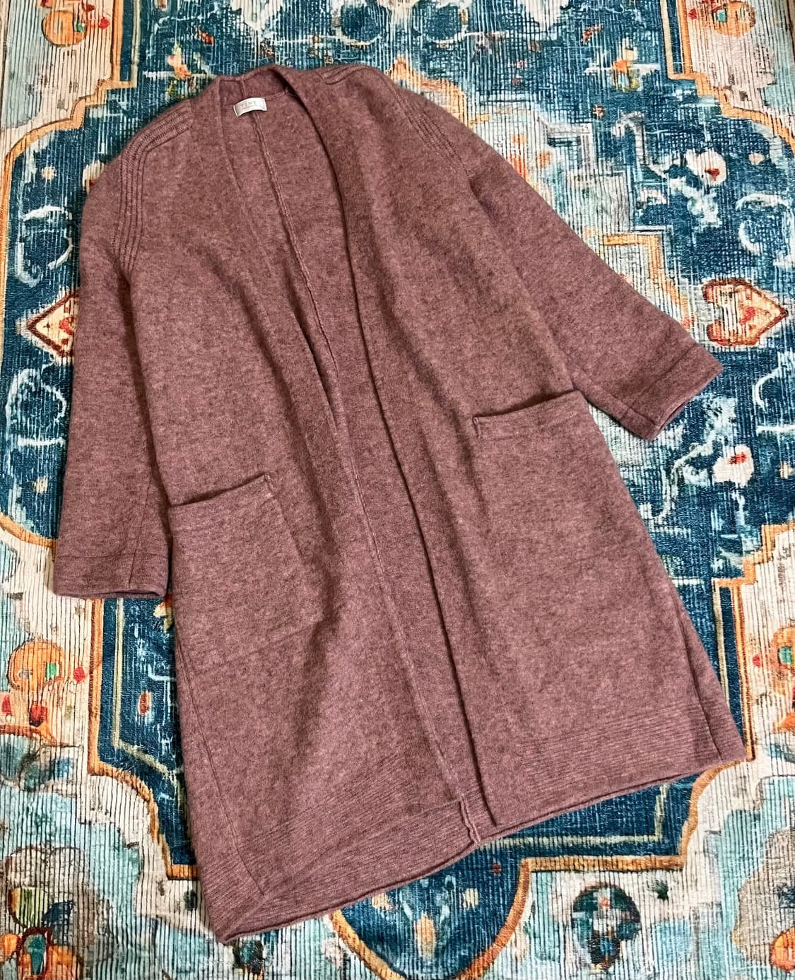 한섬 타임 알파카 블레디드 롱 가디건 상품이미지7