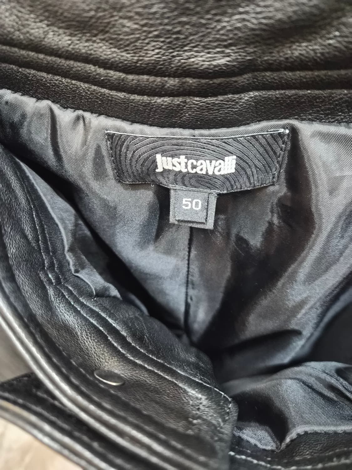 Just Cavalli biker trousers ovine leathe 상품이미지2