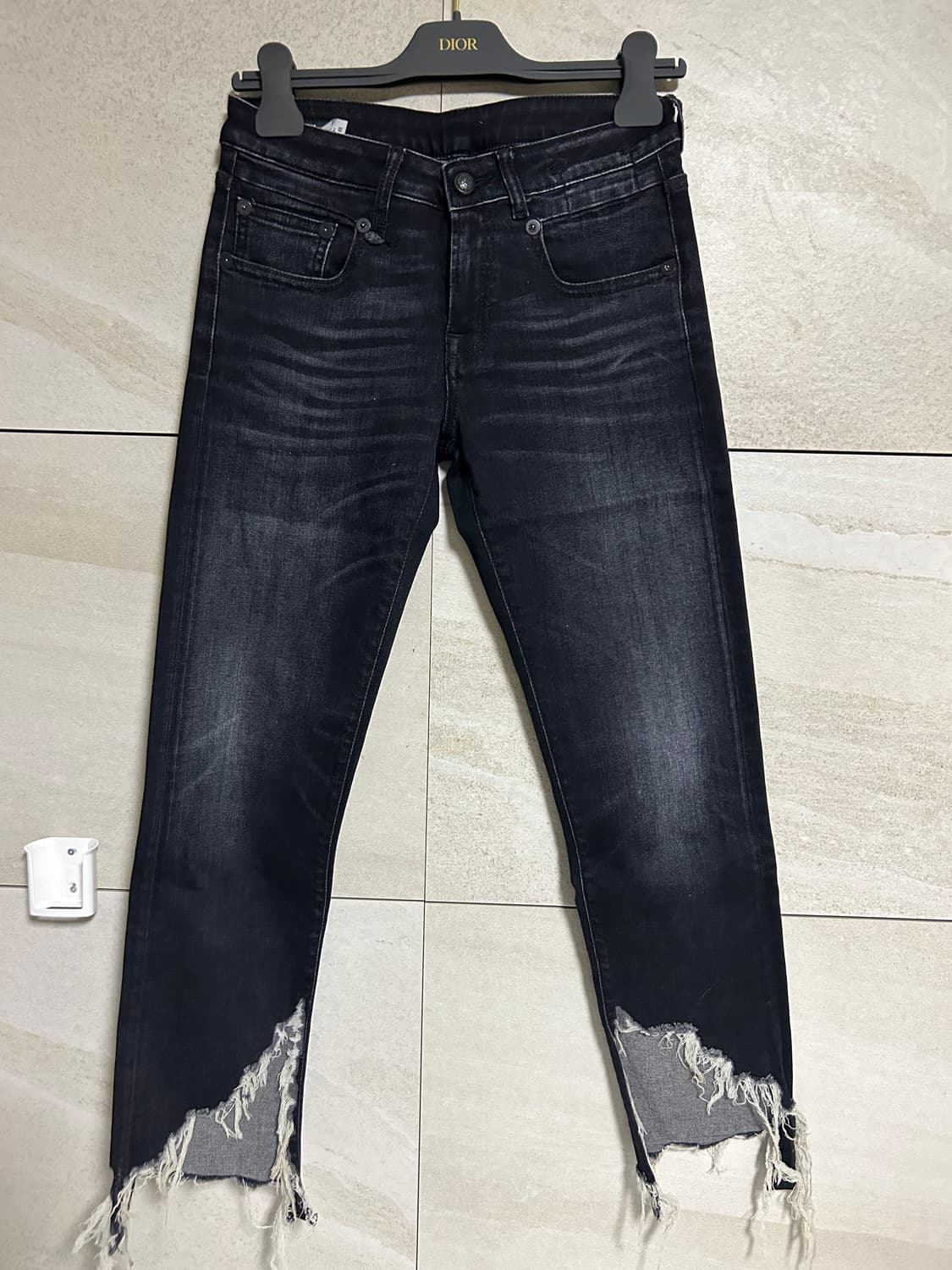R13 블랙 데님 바지 상품이미지1