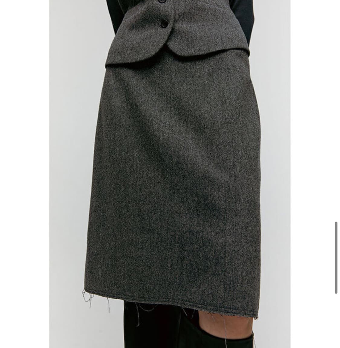 Repos grey skirt 치마 리포스 상품이미지1