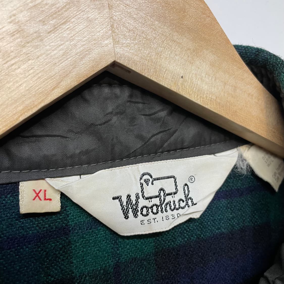 1990s 울리치 블랙와치 체크 플란넬 셔츠 상품이미지5