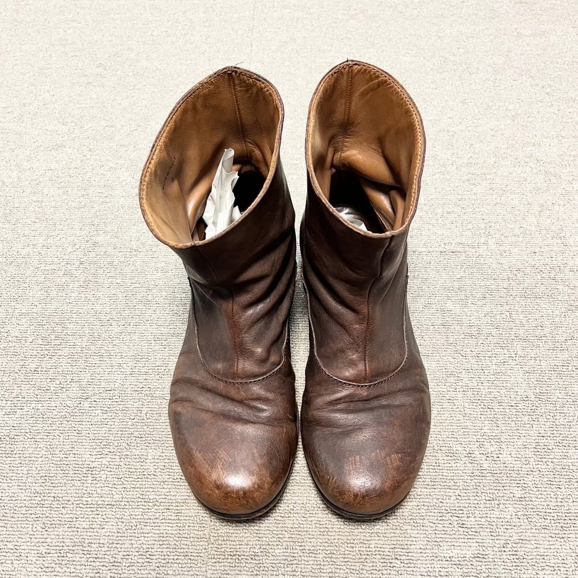 랑방 브라운 레더 숏부츠 상품이미지4