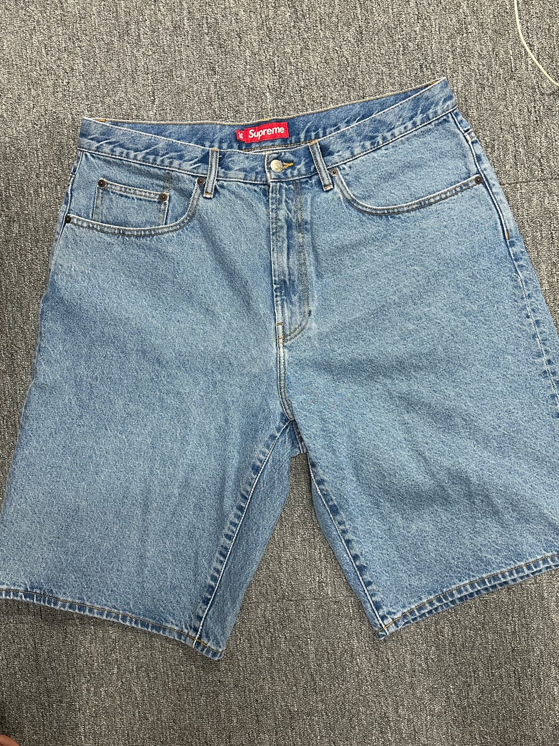 슈프림 배기 대님 쇼츠 워시드 인디고 25 ss (36) 상품이미지1