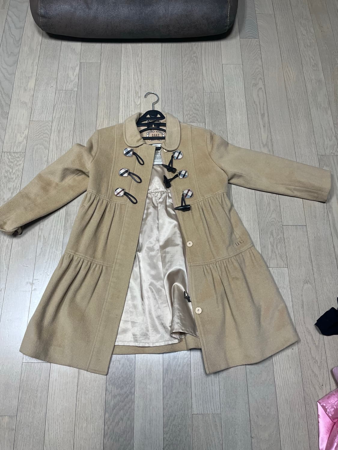 닥스 베이지 키즈 코트 상품이미지1