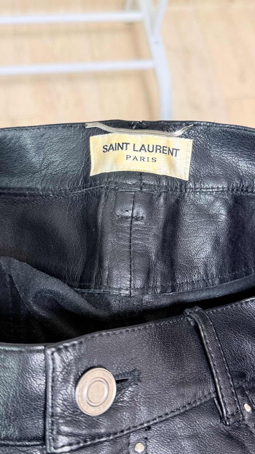 생로랑 14ss 스터드 레더팬츠 상품이미지5
