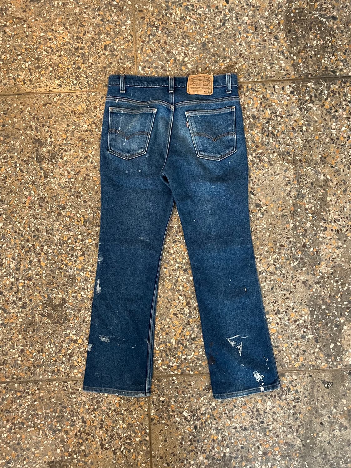 90s Usa Levi's 517 프린팅디스 데님팬츠 상품이미지4