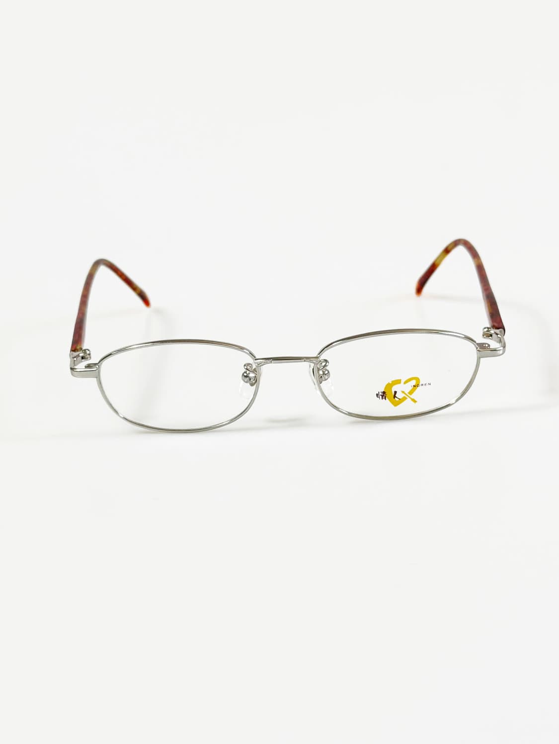 90s QINGREN 실버 메탈 슬림 스퀘어 빈티지 안경 상품이미지1