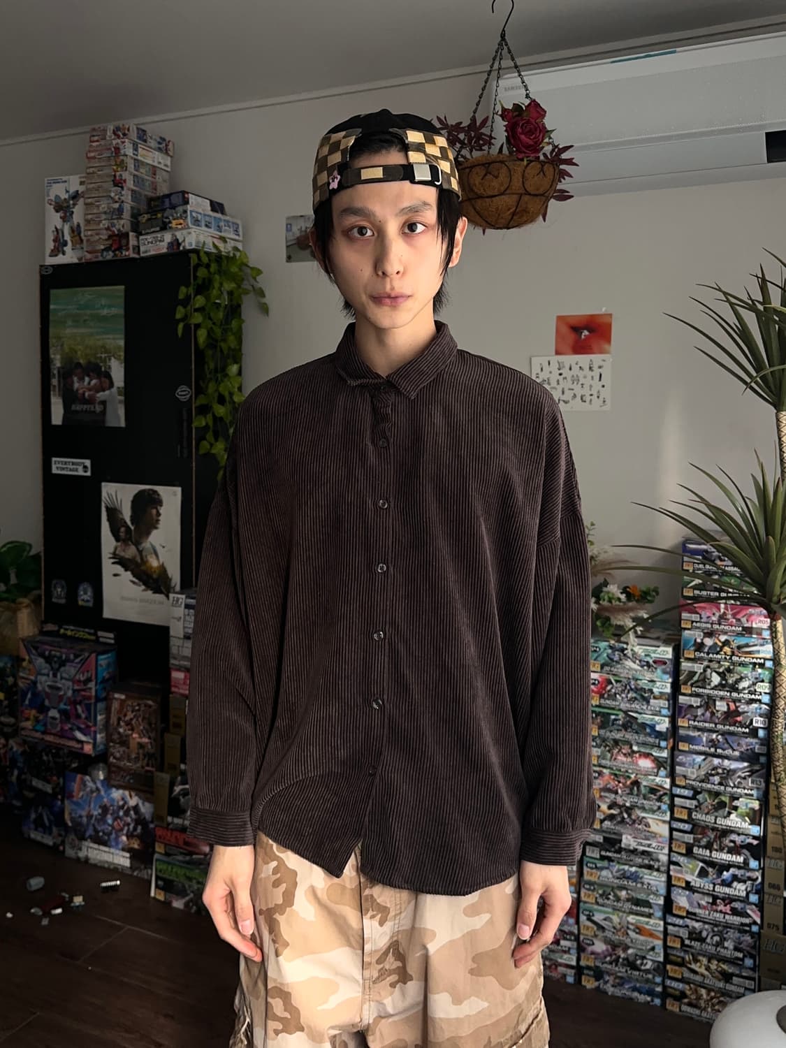 Sorsa 선페이드 코듀로이 오버 셔츠 상품이미지3