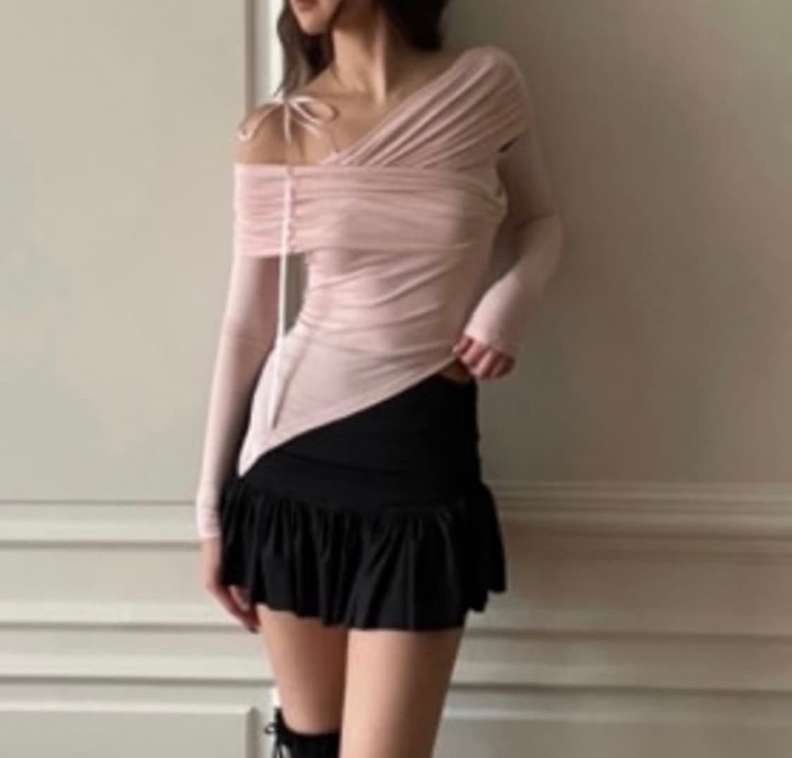 클리시어 코프 드레이프 탑 상품이미지2