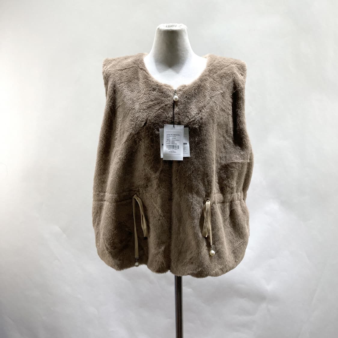 카라 새상품 여 애드스트링 에코퍼 베스트 F  상품이미지1