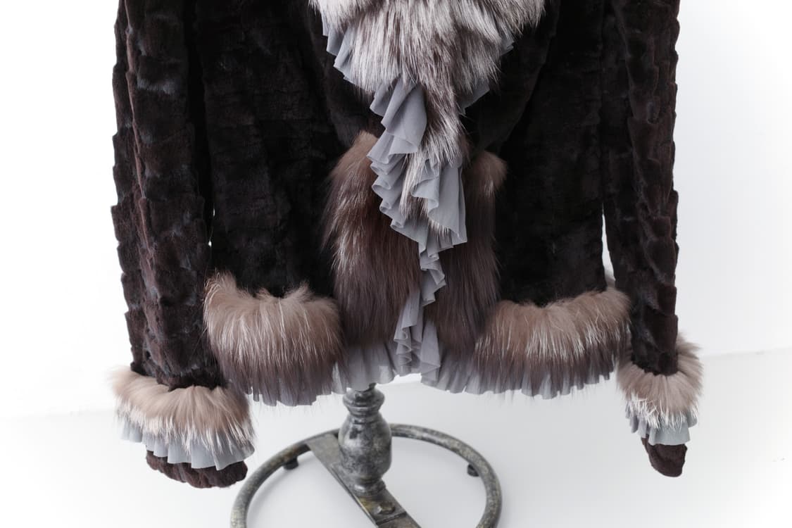 real fur frill jacket 상품이미지4